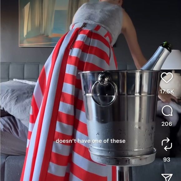 Asymmetrical Striped White Mustard Yellow Women's Wrap Maxi Skirt Medium - Picture 5 of 8